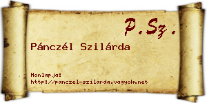 Pánczél Szilárda névjegykártya
